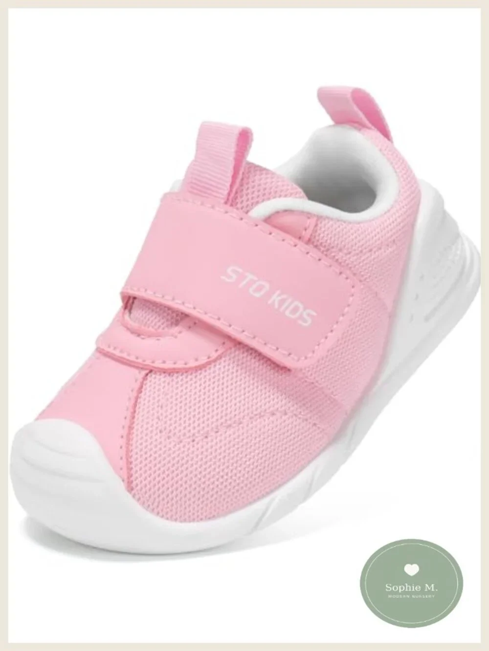 Toddler First Walker Sneakers Wide Toe Box Barefoot Non-Slip Baby Shoes